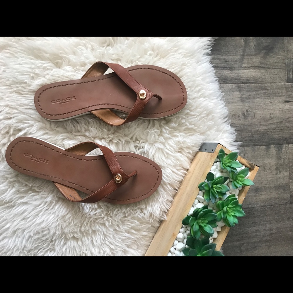 💋SOLD - Coach Sandals